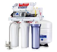 iSpring RCC7P-AK Système d'osmose Inverse 6 Étapes sous Évier avec Pompe, Filtre à Eau Alcalin, pH+, 75 GPD, Réduction TDS, Système de Filtration d'eau Potable