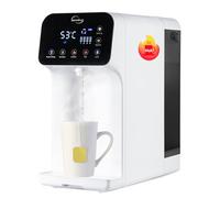 iSpring RCD100 Système d’Osmose Inverse de Comptoir à 5 Étapes, Distributeur d’Eau Chaude Instantanée avec UV, 2,5:1 Pure à Drainer, Système de Filtration Portable 100 GPD, 4 Options de Température