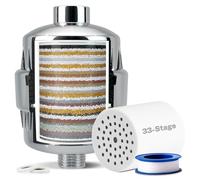 iSpring SF2S Filtre de Douche Haute Capacité 33 Étapes Eau Dure