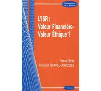 Isr : valeur financiere - valeur ethique ? (l') - QUAIREL-LANOIZELEE/P - Economica - broché - Etude