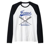 Israël Baseball Vintage Athletic Sport Juif Star of David Manche Raglan