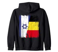 Israël Belgique Demi Drapeau Israélien Belge Jersey Sweat à Capuche