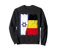 Israël Belgique Demi Drapeau Israélien Belge Jersey Sweatshirt