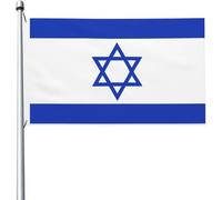 Israël Drapeaux De Maison Imprimé Drapeaux Double Face Bannière Cour 90X150Cm Pour Porte Anniversaires Événement