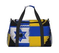 Israël et l'Ukraine Sac de transport à main grande capacité pour les escapades de week-end