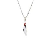 Israël et Palestine Carte Forme Pendentif Collier Goutte Glace Mode Couple Bijoux Charme Unisexe Chandail Chaîne Argent 45 Cm (17,7 Pouces)