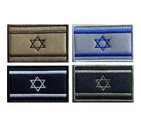 Israel Flag sur Patch Broided Applique Israel Country Embleme pour Unification De Costume De Costume De Vests De Backpact