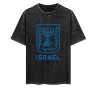 Israel Israeli Heritage Mens T-Shirt Casual Cotton Unisex Black Tees Tops XL