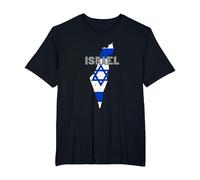 Israel Map Flag Jerusalem Hebrew True Jew Israelite T-Shirt, Homme Grandes Tailles, Noir, 6X Tall