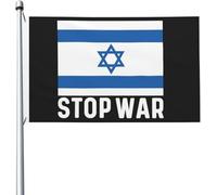 Israël Met Fin Aux Guerres. Je Soutiens Israël. Drapeau Drapeaux Décoratif Double Face Bannière De Cour Durable Pour Maison Extérieure Porche 3X5 Ft