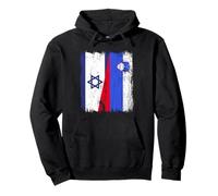 Israël Slovénie Demi Drapeau Israélien Slovène Pride Jersey Sweat à Capuche