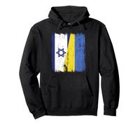 Israël Ukraine Demi-Drapeau Israélien Ukrainien Heritage Sweat à Capuche