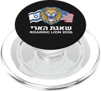 Israël USA Lion Design - Drapeau Shaagat Aryeh Graphique PopSockets PopGrip pour MagSafe