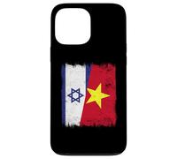 Israël Vietnam Demi-Drapeau Histoire israélienne vietnamienne Coque pour iPhone 13 Pro Max