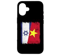 Israël Vietnam Demi-Drapeau Histoire israélienne vietnamienne Coque pour iPhone 16