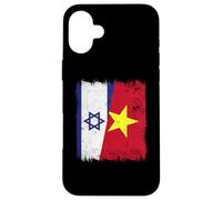 Israël Vietnam Demi-Drapeau Histoire israélienne vietnamienne Coque pour iPhone 16 Plus