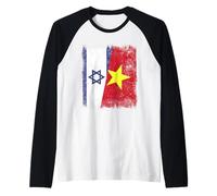 Israël Vietnam Demi-Drapeau Histoire israélienne vietnamienne Manche Raglan