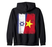 Israël Vietnam Demi-Drapeau Histoire israélienne vietnamienne Sweat à Capuche