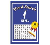 Israel Word Search Puzzle Book: Easy to read print | 6x9 inches | 35 Puzzles, 315 Words, 53 Pages | Gift for Country & Geography Lovers, Vacations, Road Trips, Holidays, & Free Time