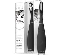Issa 3 La Brosse À Dents Sonique Ultra-Hygiénique Et Rechargeable De Poils En Silicone Et En Polymère,Tête De Brosse D'une Durée De 6 Mois,16 Intensités,365 Utilisations Par Charge,Black