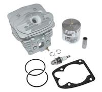 ISSICOO Kit piston cylindre 51 mm avec bougie d'allumage et joint d'étanchéité pour tronçonneuse Husqvarna 570II 576XP 576XPG 576XPW 576XPGW 575257406 544367404 544367402