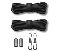 Issimober Kit de lacets Salomon Quicklace - Pour chaussures de ski Speedcross - Homme, femme et enfant - Système de fermeture rapide, Noir