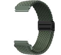 Issinlky 20mm Nylon Braided bracelet Compatible avec Samsung Galaxy Watch 7/6/5/4/FE 40mm 44mm/Garmin Venu Sq/Sq 2/Venu 2 Plus/Vivoactive 3/5/Amazfit GTS/Bip, Bracelet élastique pour Femmes Hommes