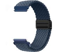 Issinlky 20mm Nylon Braided bracelet Compatible avec Samsung Galaxy Watch 7/6/5/4/FE 40mm 44mm/Garmin Venu Sq/Sq 2/Venu 2 Plus/Vivoactive 3/5/Amazfit GTS/Bip, Bracelet élastique pour Femmes Hommes