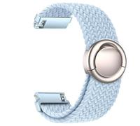Issinlky 20mm Nylon Braided bracelet pour Galaxy Watch 7/6/5/4/FE 40mm 44mm/Garmin Venu Sq/Sq 2/Venu 2 Plus/Vivoactive 3/5/6/Amazfit GTS/Bip, Bracelet Boucle Ronde élastique pour Femmes Hommes
