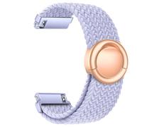 Issinlky 20mm Nylon Braided bracelet pour Galaxy Watch 7/6/5/4/FE 40mm 44mm/Garmin Venu Sq/Sq 2/Venu 2 Plus/Vivoactive 3/5/6/Amazfit GTS/Bip, Bracelet Boucle Ronde élastique pour Femmes Hommes
