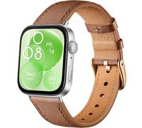 Issinlky Bracelet cuir pour Huawei Fit 3/4/4 Pro, Business bracelet pour Huawei Fit 3/4/4 Pro Gentlemen Ladies