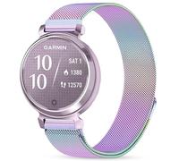 Issinlky Bracelet métal compatible avec Garmin Lily 2, bracelet en acier inoxydable 14 mm pour Garmin Lily 2 femme