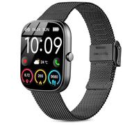 Issinlky Bracelet métal pour Goryfit Smart Watch T50S T60 T70, Bracelet acier inoxydable 22mm pour Veryfit IDW19/IDW13/IDW15/IDW18, P66/P66D/P72/P95/P99, Y66/Y6,YB54, H1/D1, G39, LW11/LW36 Smart Watch