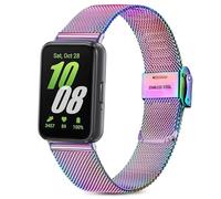 Issinlky Bracelet métal pour Samsung Galaxy Fit 3, Bracelet acier inoxydable pour Samsung Galaxy Fit 3 SM-R390 Hommes Femmes