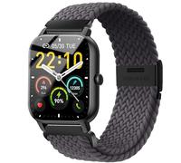 Issinlky Bracelet nylon pour Gloryfit Smart Watch P66/P66D/P72/P95, 22mm bracelet ajustable tressé pour Veryfit IDW19/IDW13/IDW16/IDW18, TUYOM LW36, H1/D1,T50S,Y6, YB54, G39, AGPTE LW11
