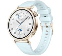 Issinlky Bracelet silicone souple compatible avec Huawei Watch GT6 41mm/GT5 Pro 42mm/GT5 41mm/GT4 41mm/Huawei Watch 5 42mm, 18mm Bracelet pour Garmin Venu 2S/Venu 3S/Vivomove 3S/Vivoactive 4S