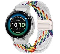 Issinlky Bracelet tressé en nylon pour Garmin Venu 2S/Venu 3S/Vivomove 3S/Vivoactive 4S, 18mm élastique pour Fossil Ladies Gen 6/5E/4/3/Withings Steel HR 36mm