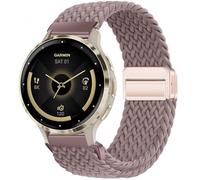 Issinlky Bracelet tressé en nylon pour Garmin Venu 2S/Venu 3S/Vivomove 3S/Vivoactive 4S, 18mm élastique pour Fossil Ladies Gen 6/5E/4/3/Withings Steel HR 36mm