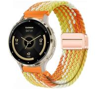 Issinlky Bracelet tressé en nylon pour Garmin Venu 2S/Venu 3S/Vivomove 3S/Vivoactive 4S, 18mm élastique pour Fossil Ladies Gen 6/5E/4/3/Withings Steel HR 36mm