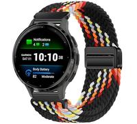 Issinlky Bracelet tressé en nylon pour Garmin Venu 2S/Venu 3S/Vivomove 3S/Vivoactive 4S, 18mm élastique pour Fossil Ladies Gen 6/5E/4/3/Withings Steel HR 36mm