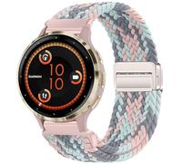 Issinlky Bracelet tressé nylon pour Garmin Venu 4 41mm/Vivoactive 4S/Venu 2S/3S/Vivomove 3S, 18mm élastique pour Fossil Femme Gen 6/5E/4/3/Steel HR 36mm