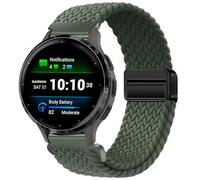 Issinlky Bracelet tressé nylon pour Garmin Venu 4 41mm/Vivoactive 4S/Venu 2S/3S/Vivomove 3S, 18mm élastique pour Fossil Femme Gen 6/5E/4/3/Steel HR 36mm