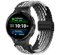 Issinlky Bracelet tressé nylon pour Garmin Venu 4 41mm/Vivoactive 4S/Venu 2S/3S/Vivomove 3S, 18mm élastique pour Fossil Femme Gen 6/5E/4/3/Steel HR 36mm