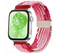Issinlky bracelet tressée en nylon compatible avec Huawei Watch Fit 4 Pro/4/3, bracelet élastique pour Huawei Fit 4 Pro/4/3 Femmes Hommes