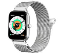 Issinlky Braceletmétal compatible Gloryfit Smart Watch IDW19, Bracelet acier inoxydable 22MM pour Veryfit IDW13/IDW16/IDW18, TUYOM LW36, H1/D1,T50S, P66/P66D/P72/P95, Y6,YB54, G39, AGPTE LW11