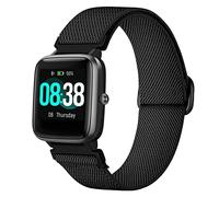 Issinlky élastique nylon Bracelet pour Veryfitpro ID205L, 19mm Bracelet pour GRV FC1/IDW 15/YAMAY SW021 SW023/LIFEBEE ID205L/ID205S ID205G ID215G ID216 ID205U/ WF021 WF025/Uwatch3 GT Ufit Smart Watch