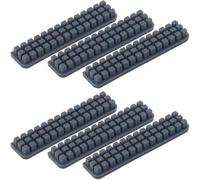 Isslly Lot de 6 brosses de buse en silicone pour Bambu Lab A1 - Autocollants pour imprimante 3D - Résistant à la chaleur - Ne convient pas pour Bamboo Lab A1 Mini - Gris