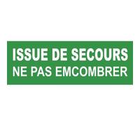 issue de secours (29x10cm) - Sticker/autocollant
