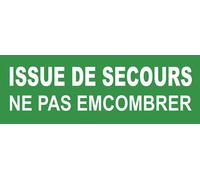 issue de secours (29x10cm) - Sticker/autocollant