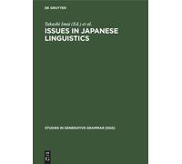 Issues In Japanese Linguistics